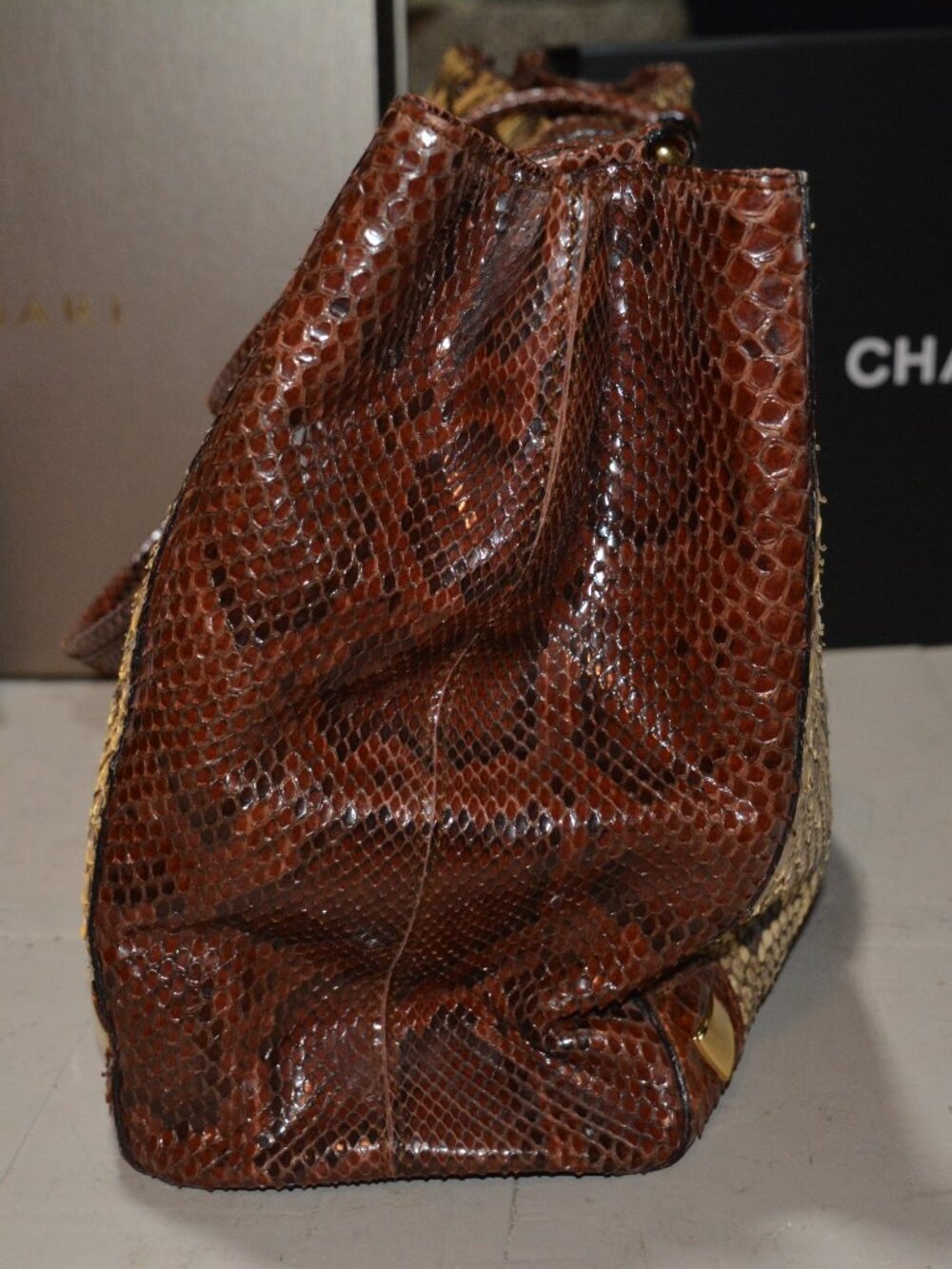 Dolce & Gabbana Multicolor Python Tote - Picture 3 of 3